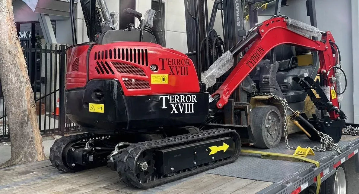 4,000 lbs Terror XVIII Mini Excavator, EPA Certified KUBOTA D902 Diesel Machine