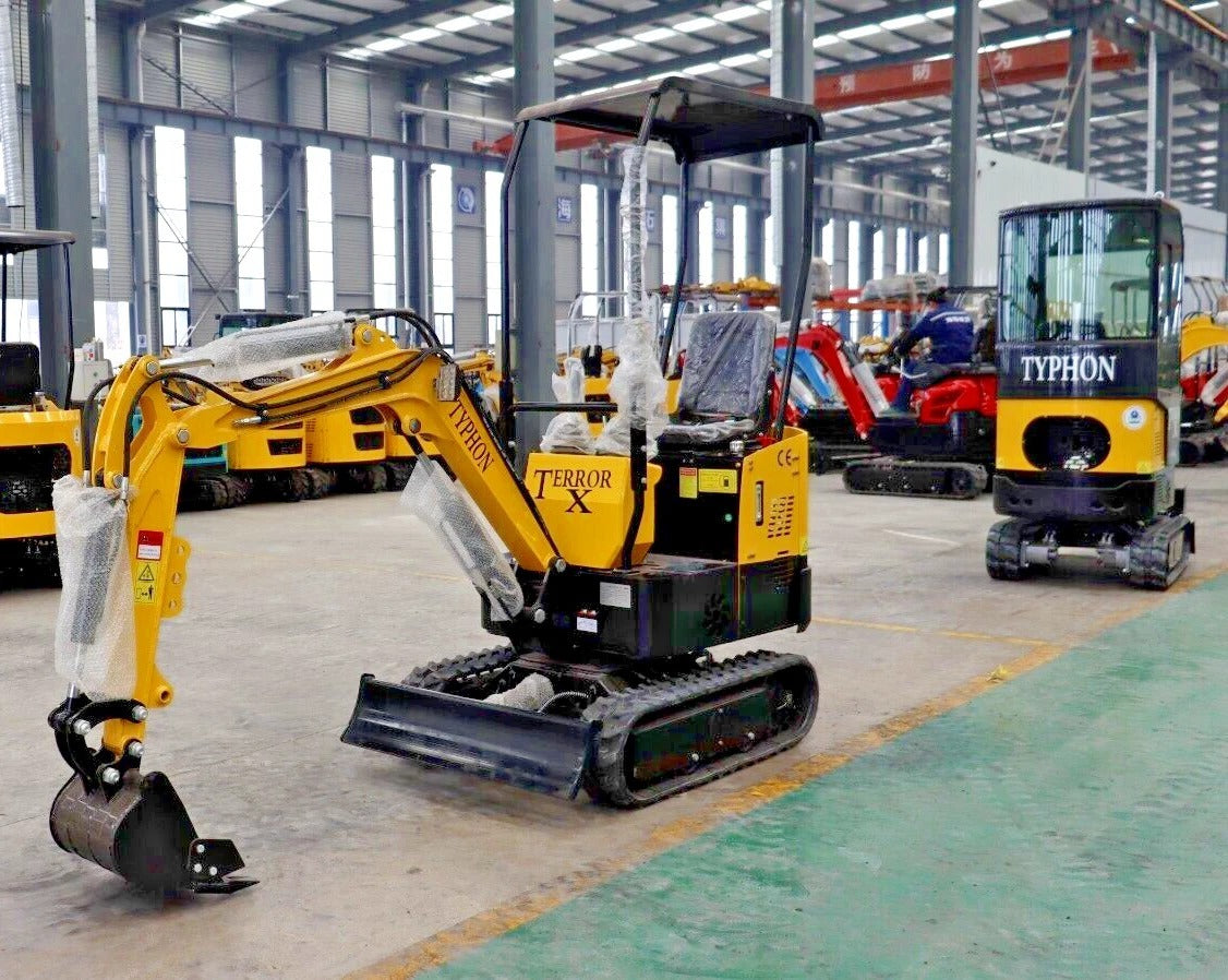 Mini Excavator 1 Ton Digger 13.5hp Gas Tracked Crawler B&S EPA Engine