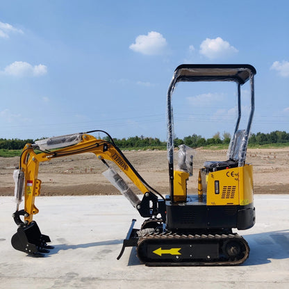 Mini Excavator 1 Ton Digger 13.5hp Gas Tracked Crawler B&S EPA Engine