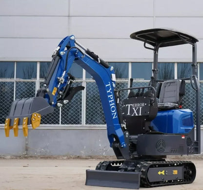 TERROR XI Mini Excavator 1 Ton Digger 13.5hp Gas Tracked Crawler B&amp;S EPA Engine