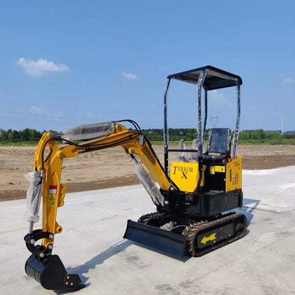 Mini Excavator 1 Ton Digger 13.5hp Gas Tracked Crawler B&S EPA Engine