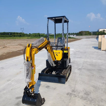 Mini Excavator 1 Ton Digger 13.5hp Gas Tracked Crawler B&S EPA Engine