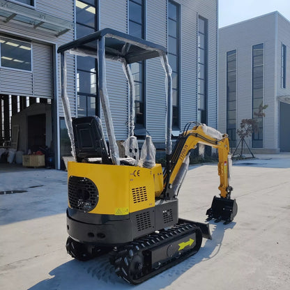 Mini Excavator 1 Ton Digger 13.5hp Gas Tracked Crawler B&S EPA Engine