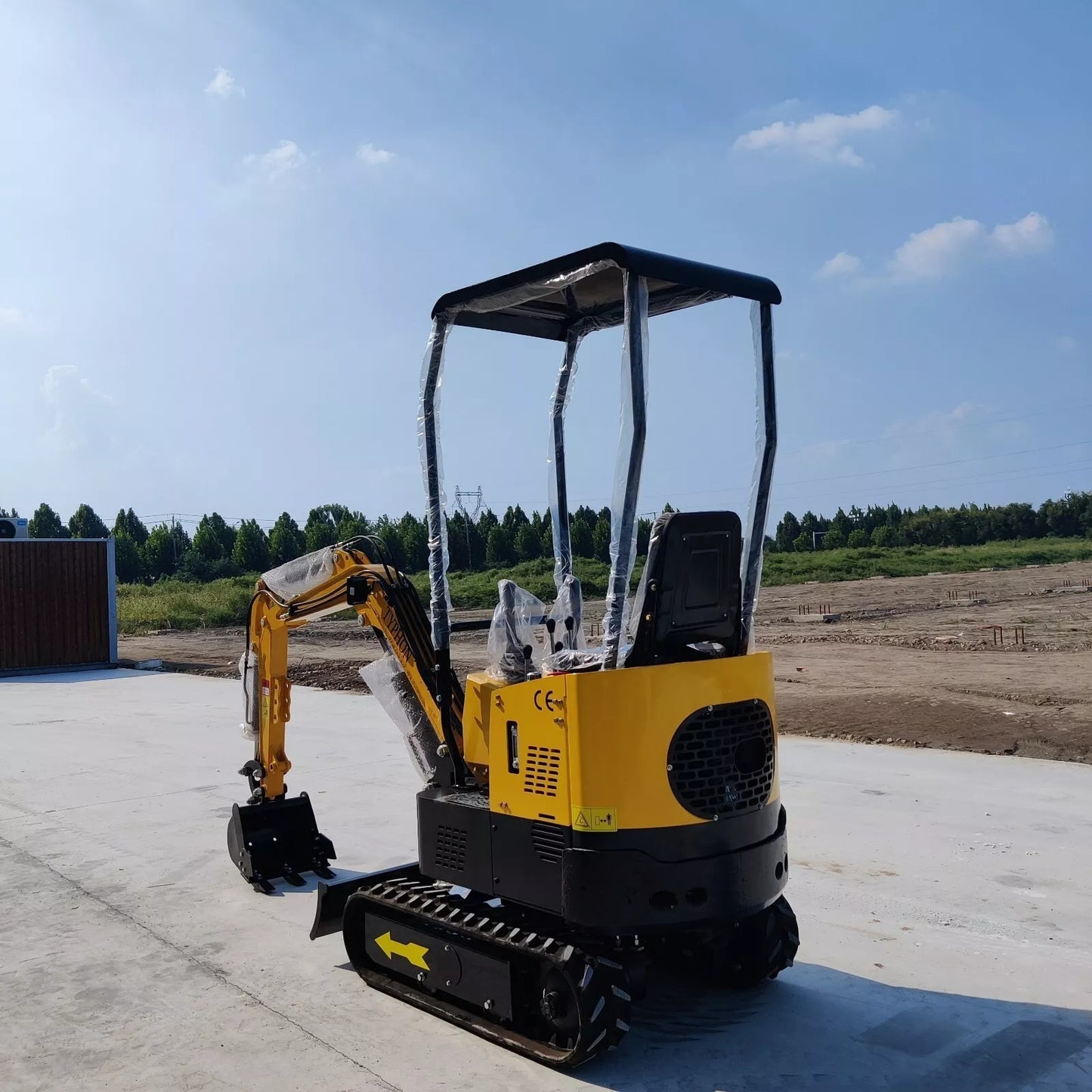 Mini Excavator 1 Ton Digger 13.5hp Gas Tracked Crawler B&S EPA Engine